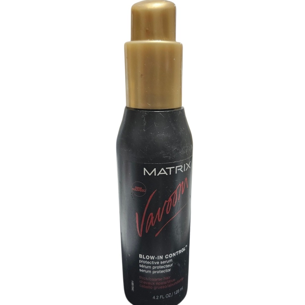 Matrix Vavoom Blow In Control Protective Serum Thick Hair 4.2oz Cap Missing